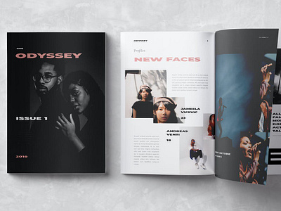 Odyssey Magazine a4 booklet brochure catalog catalogue download editorial editorial layout flyer indesign layout lookbook magazine magazine ad magazine cover magazine design magazine illustration magazine layout magazine template psd