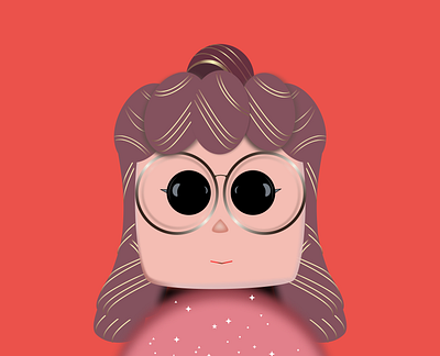 A cartoon character illustration in figma