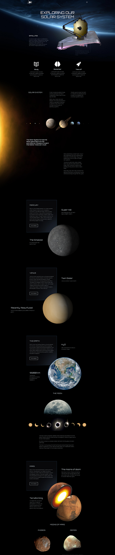Solar System branding graphic design logo ui webdesign