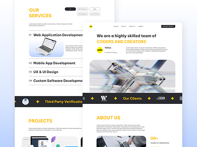 Homepage IT Outsourcing Company branding company companywebsite homepage it landingpage outsourcecompany ui uiux userinterface ux uxui webdesign website