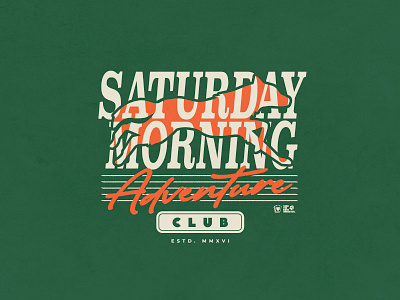 SMAC vintage adventure club branding design graphic design outdoors retro saturday morning adventure club shirt tee throwback tiny buffalo vintage
