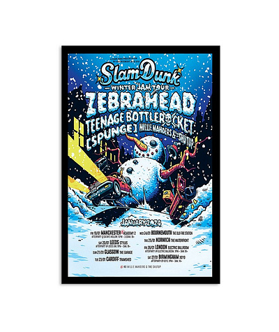 Zebrahead Winter Jam Shows January 2024 Poster