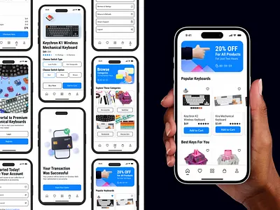 KeyShop Mobile E-Commerce Platform UX Case Study animation app design e commerce ecommerce figma mobile smartanimate ui uidesign uiux ux uxdesign