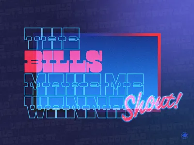 shout bills buffalo buffalo bills design football graphic design hype nfl pumpup shout tiny buffalo