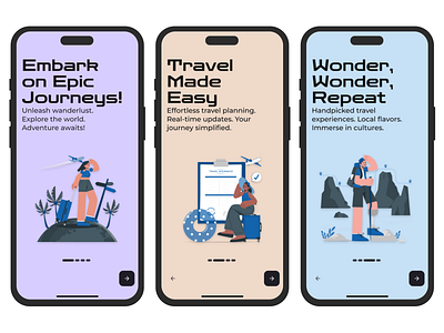 Travel Detitanations Finding App 🥳 design smartanimate ui uidesign ux uxdesign