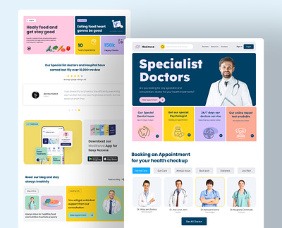 Medical website and landing page design appdesign digital healthcare landing page doctor appointment landing page doctor website healthcare landing page healthcare website design landing page medical landing page medical landing page design medical platform medical website saas healthtech product uiux