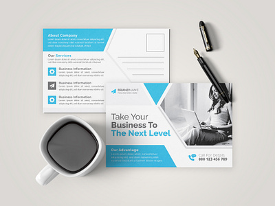 Corporate Postcard branding graphic design offline marketing post card postcard