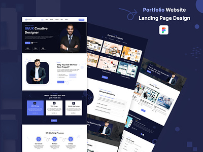 personal portfolio website Design creativeui designingdreams inspiredesign landing page design personal portfolio landing page personal portfolio website personal website design portfolio website portfolioperfected portfolioperfection portfolioshowcase ui ui design uiinspiration uiuxdesign userinterfacedesign visualizesuccess web design webdesignmagic website design