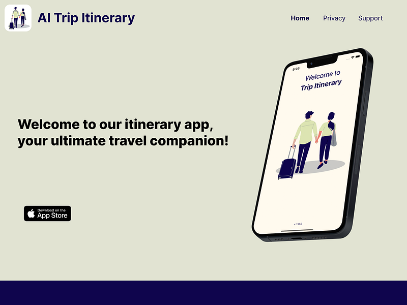Daily UI - Day 3 - Landing Page for a Mobile App design ios landing page mobile
