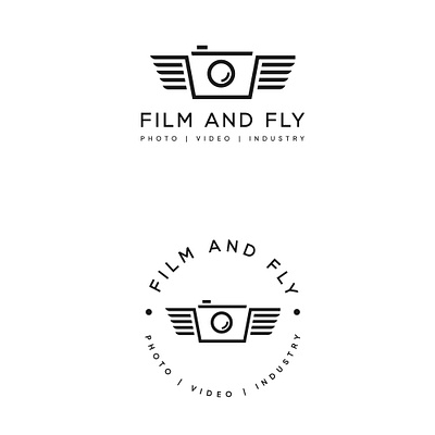 Photography and Videography logo conceptual logo modern logo photography logo videography logo