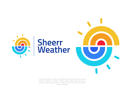 Weather service app and website logo design. branding creative design element graphic design illustration logo logo design logodesign logotype