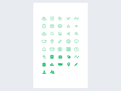 Enterprise webapp custom iconography