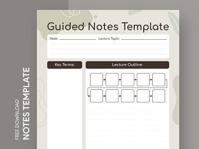 Guided Notes Free Google Docs Template design doc docs document free google docs templates free template free template google docs google google docs google docs notes template guided notes note notebook notepaper notes template