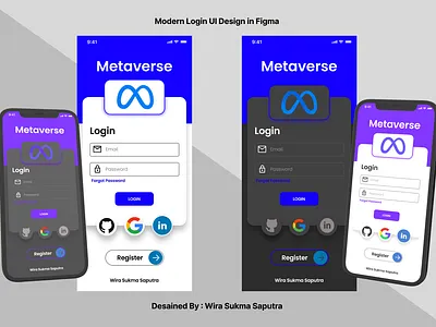 Modern Login UI Design in Figma 3d graphic design logo motion graphics ui