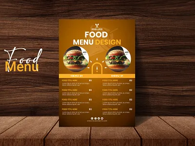 New Restaurant Food menu design designer food food menu food menu design food menus foods good flyer graphic design menu menu design
