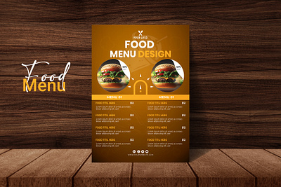 New Restaurant Food menu design designer food food menu food menu design food menus foods good flyer graphic design menu menu design