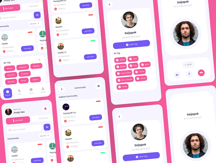 chating apps modern style by jody saputra on Dribbble