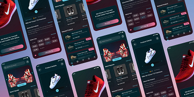 Shoe Shop Mobile Application app design design figma mobile app design ui ui design uiux design ux design