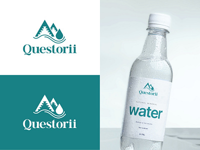 Water bottle business "Questorri" Logo Design adventure logo brand identity design brand logo branding business logo company logo custom logo design graphic design illustration logo new logo outdoor logo unique logo vector water logo water ottle logo