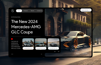 Mercedes Benz website- a design exploration car website mercedes benz ui website website design