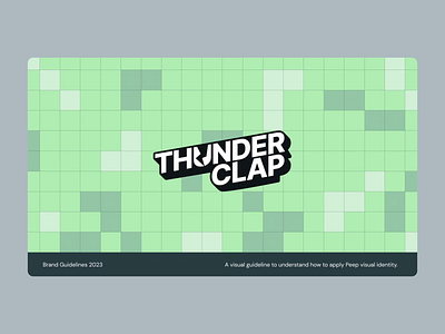 BrandBook ThunderClap brand brandbook branding design graphic design guidelines guides identity illustration logo