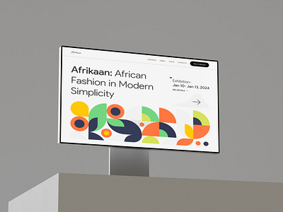 Afrikaan- A fashion website african fashion website ui ui design website design