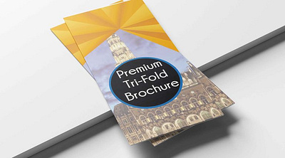 Corparate Tri-fold Brochure Template design graphic design graphic folk graphicfolks