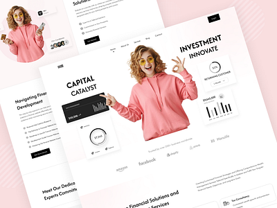 Finance Website Landing Page Design figma finance landing page finance website landing page deign ui uiux design user interface