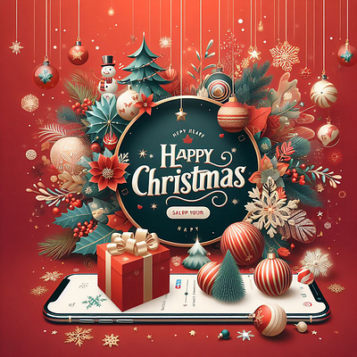 Happy New Year Christmas design 2024 christmas happy gift card happy happy new year merry merry christmas new new year 2024 poster year
