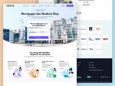 Mortgage Project UI UX clean ui figma ui graphics housing website ui illustration web modern ui mortgage ui property web ui ui design ui ux