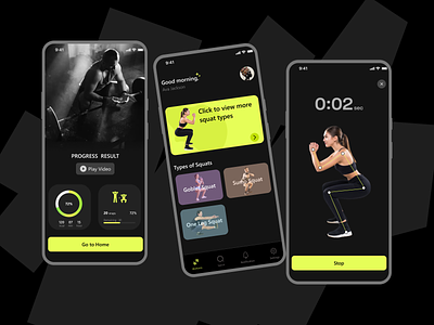 Gym Mobile Application fitness fitness freak fitness mobile application gym mobile application mobile application mobile design squats mobile application trending design trending mobile design types of squats ui uiux design uiux mobile design ux