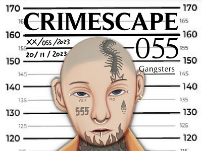 002 CRIMESCAPE "Gangster" art artwork character characterdesign design digital painting digitalart fanart graphic design illustration photoshop