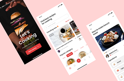 Food Delivery App UI motion graphics ui