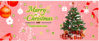 Christmas banner design ui web