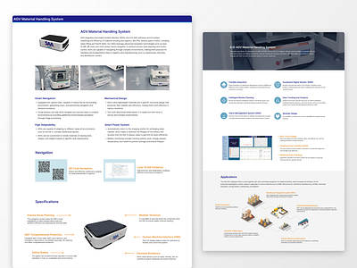Web Design Product Page AGV Material Handling System branding design illustration product ui web