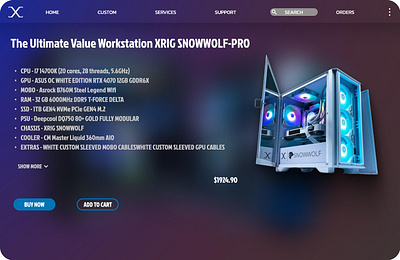 UI Design of XRIG PC | by Rajveer branding figma gaming pc graphic design ui ui design