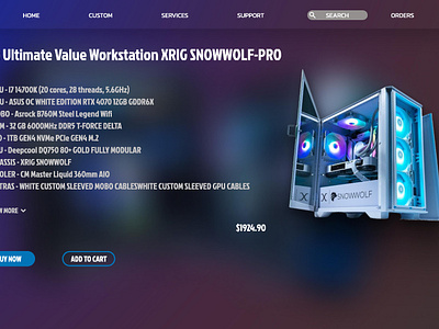 UI Design of XRIG PC | by Rajveer branding figma gaming pc graphic design ui ui design
