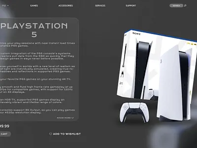 UI Design of Sony PLAYSTATION 5 | by Rajveer figma playstation ps5 ui ui design
