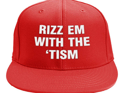 Rizz Em With The Tism Hat branding deejaytism design graphic design illustration logo quarantism rizz em rizz em with the tism hat tism ui ux vector