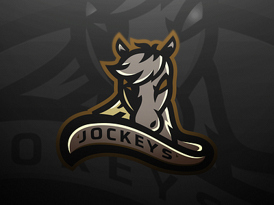 Jockeys Sports Logo coenpads esports for sale gaming identity design illustration jockeys mascot logo sports branding sports design sports identity