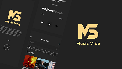 🎵🎶 Music Vibe 🎧✨ app design mobile music product ui ux
