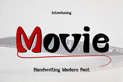 Movie Fonts cute font font script hand written font handmade fonts modern script font movie fonts