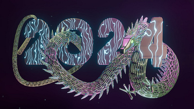 Happy new year 2024 Dragon 3d illustration happy new year typography web webdesign website