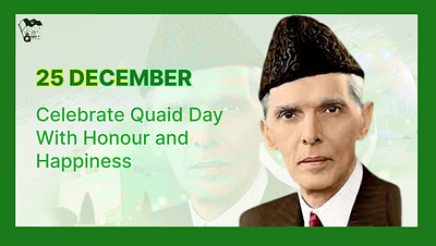Quaid Day Banner design ui web