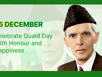 Quaid Day Banner design ui web