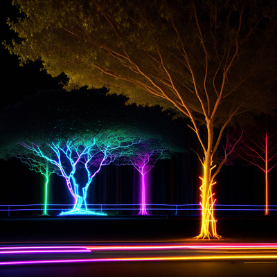 Night and trees branding colors design graphic design illustration life light logo night tree ui ux vector