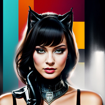 Catwoman branding catwoman design graphic design logo ui woman