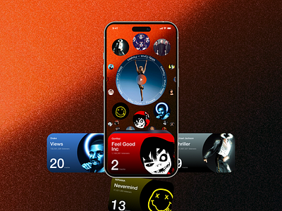 Music App Design Concept app concept design mobile music play sound ui vybornov