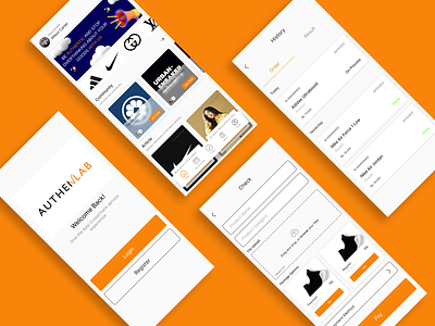 Authenlab Application Case Study for Checking Product Originalit authentication authenticity checking branding case study community design thingking fashion logo ui uiux design ux research