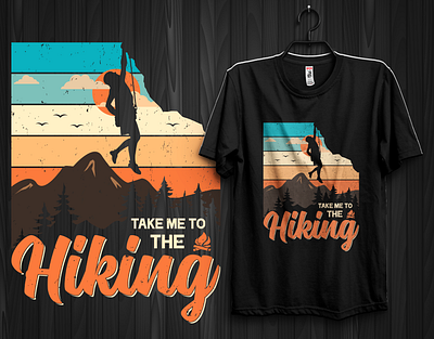 HIKING T-SHIRT DESIGN adventure apparel camping climbing clothing design explore fashion getoutside graphic design hike hiking hikingtshirt hikingtshirtdesign illustration landscape mountains nature outdoor travel